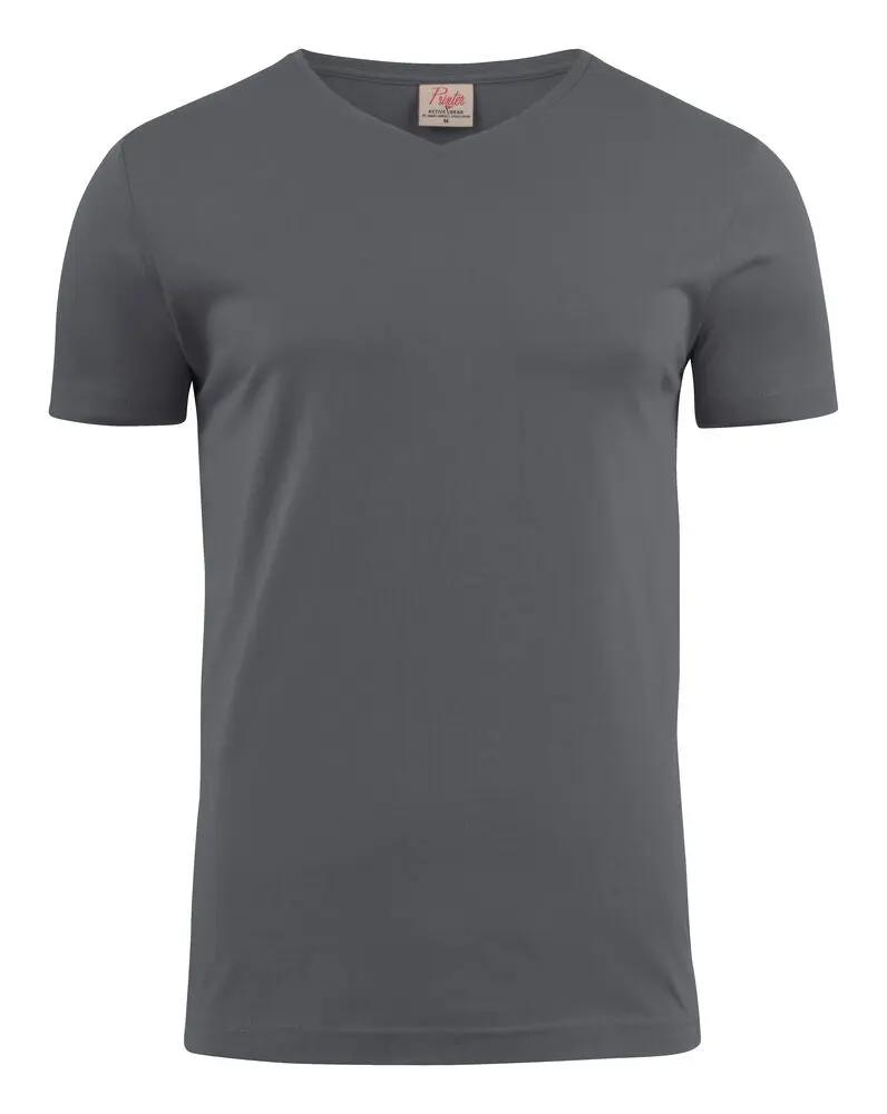 Heavy V-neck T-Shirt Men Printer