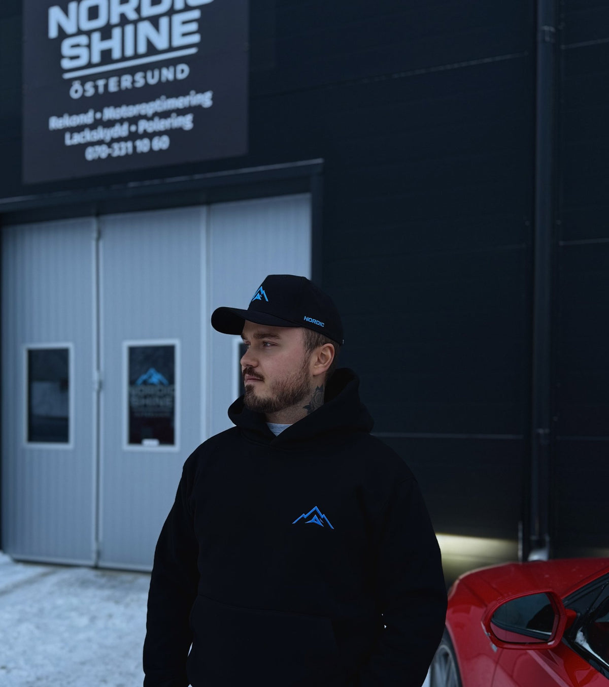 Nordic Shine · keps + hoodie