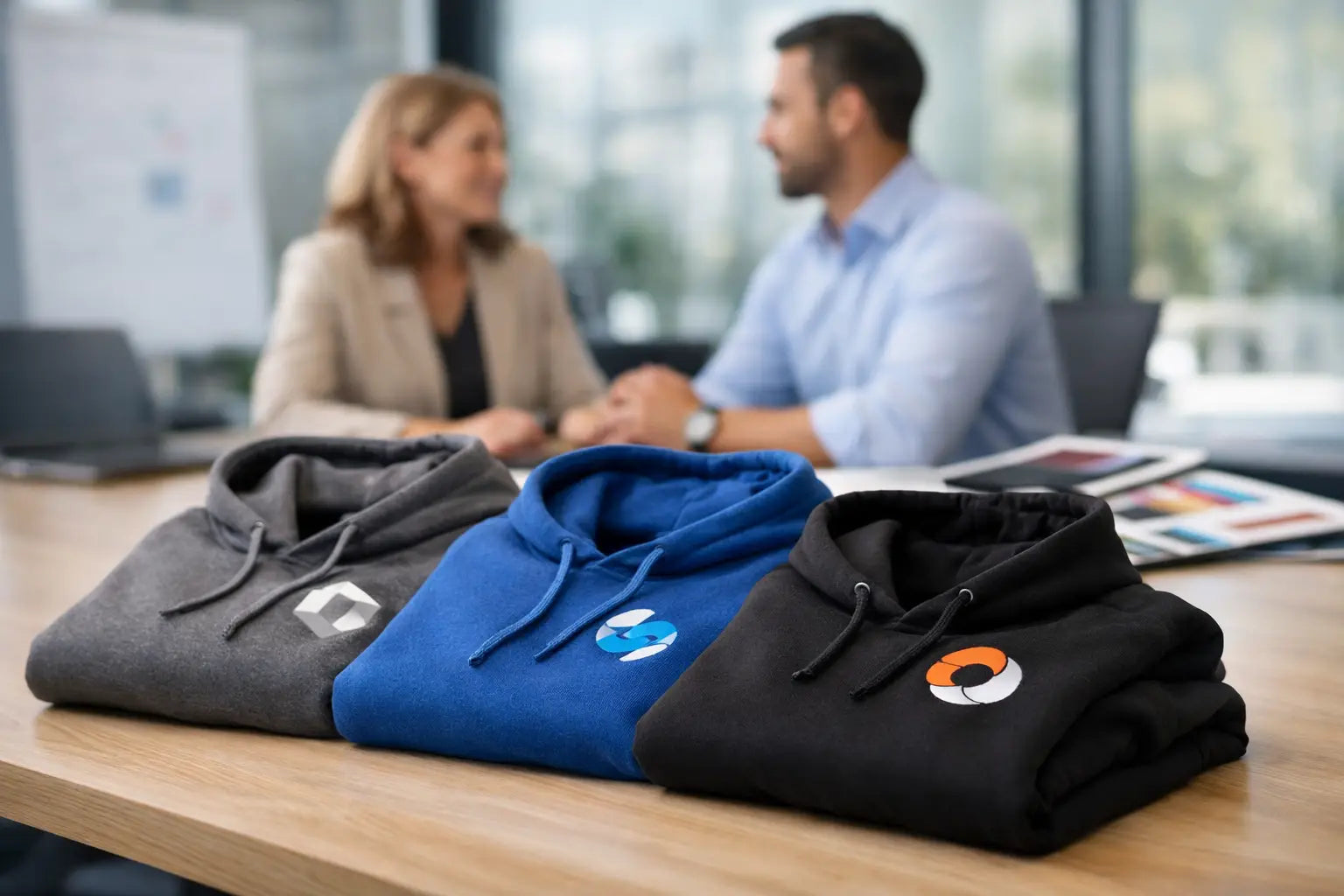 Hoodies med tryck för företag som håller