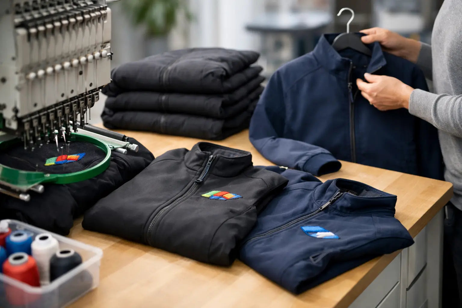 Beställa broderade jackor för företag enkelt
