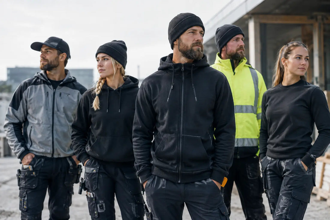5 populära profilplagg för hantverkare på jobbet