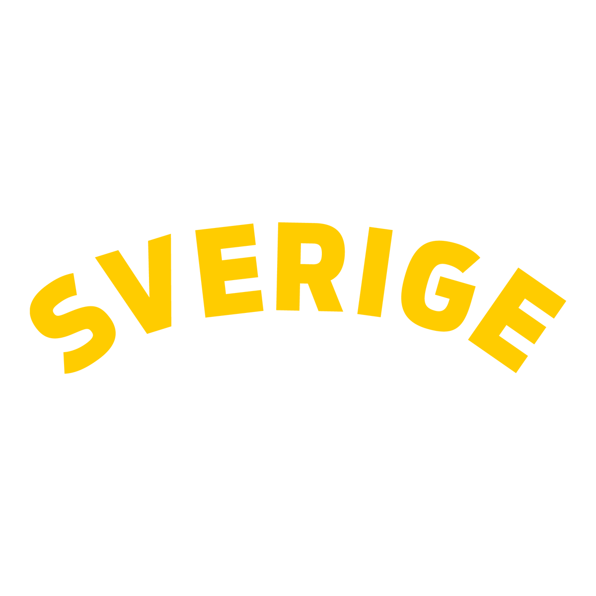 Other 1000552 Sverige-Text Yellow SE Point-of sale