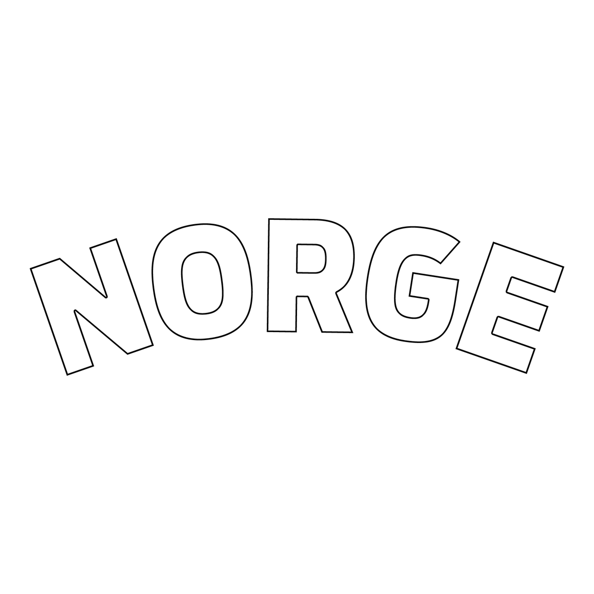 Other 1000562 Norge-Text White NO Point-of sale