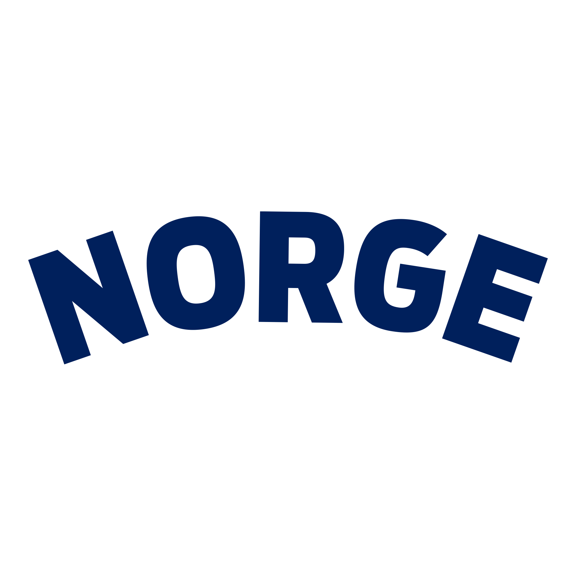 Other 1000563 Norge-Text Blue NO Point-of sale