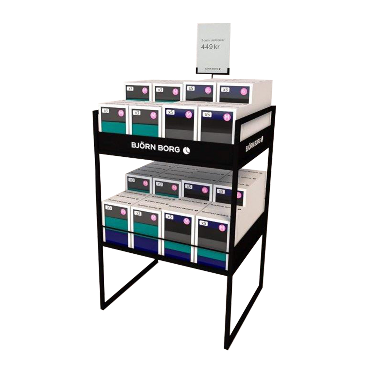 Björn Borg 1000697 Display Cash Basket Point-of-sales