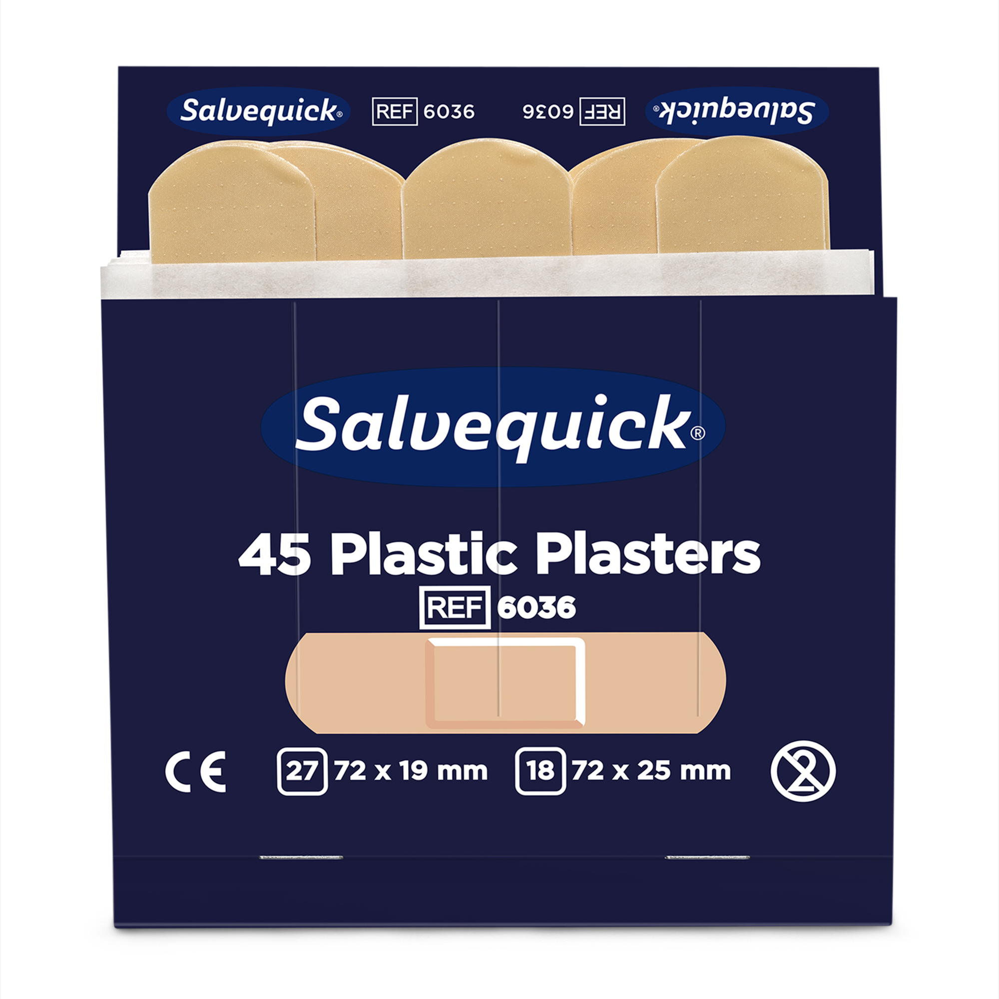 Cederroth 1002269 Plastic Plasters 45 pcs 6 Refill