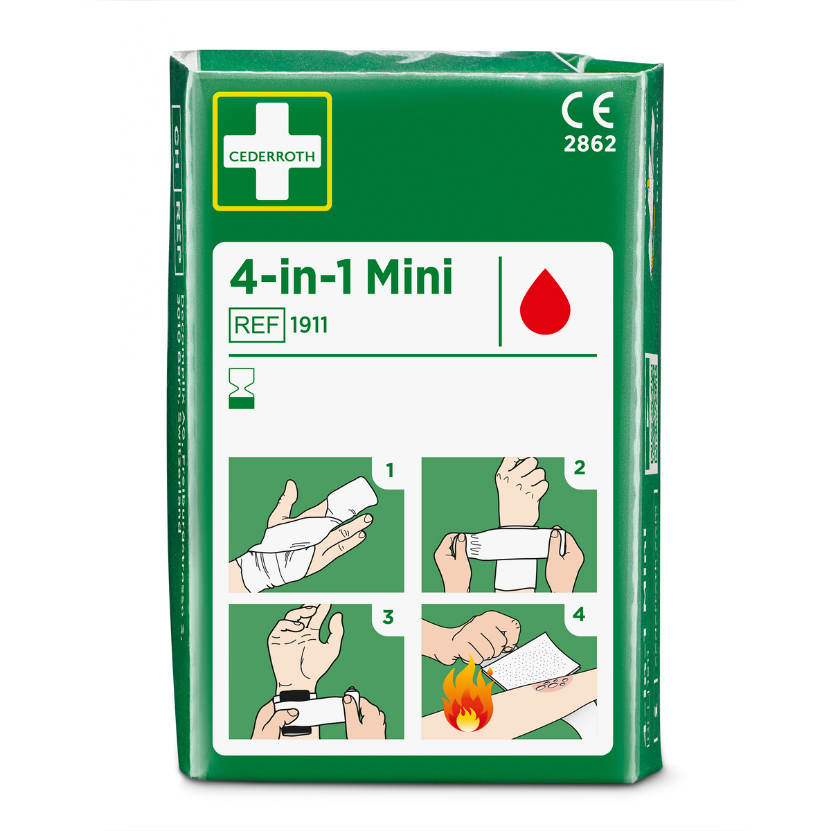 Cederroth 1002282 4-IN-1 Mini Bloodstopper Refill