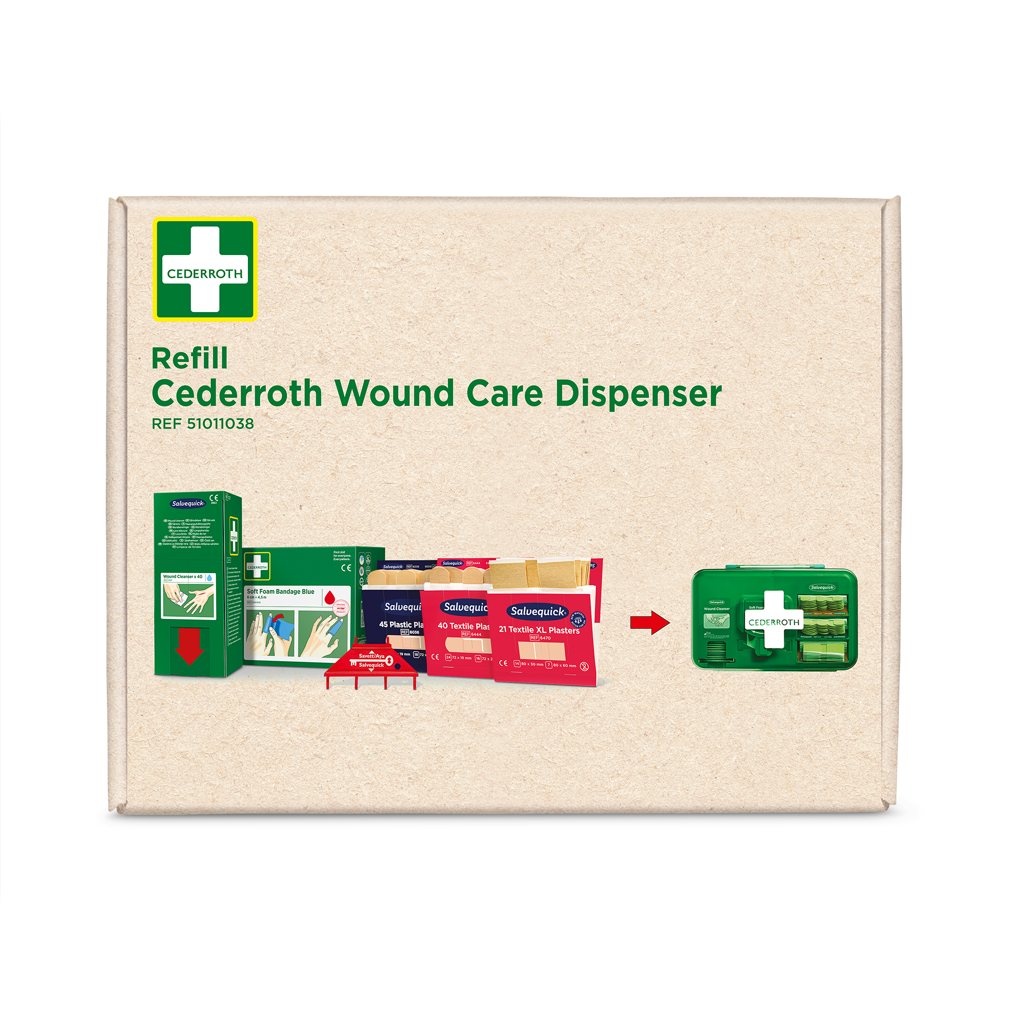 Cederroth 1002349 Complete Wound Care Dispenser Refill