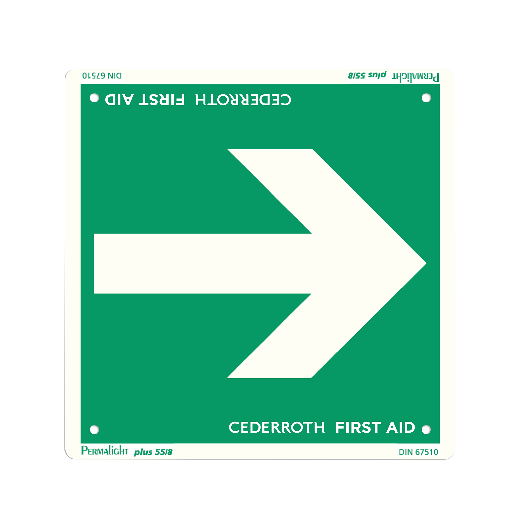 Cederroth 1002357 Escape Route Arrow Sign