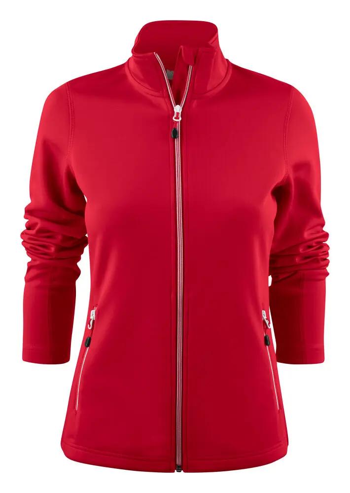 Powerslide Sweater Full Zip Women Printer RED
