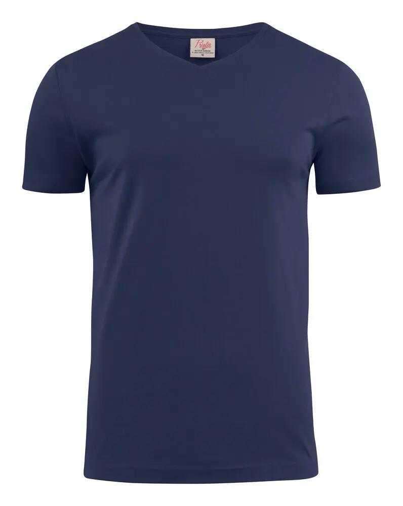 Heavy V-neck T-Shirt Men Printer
