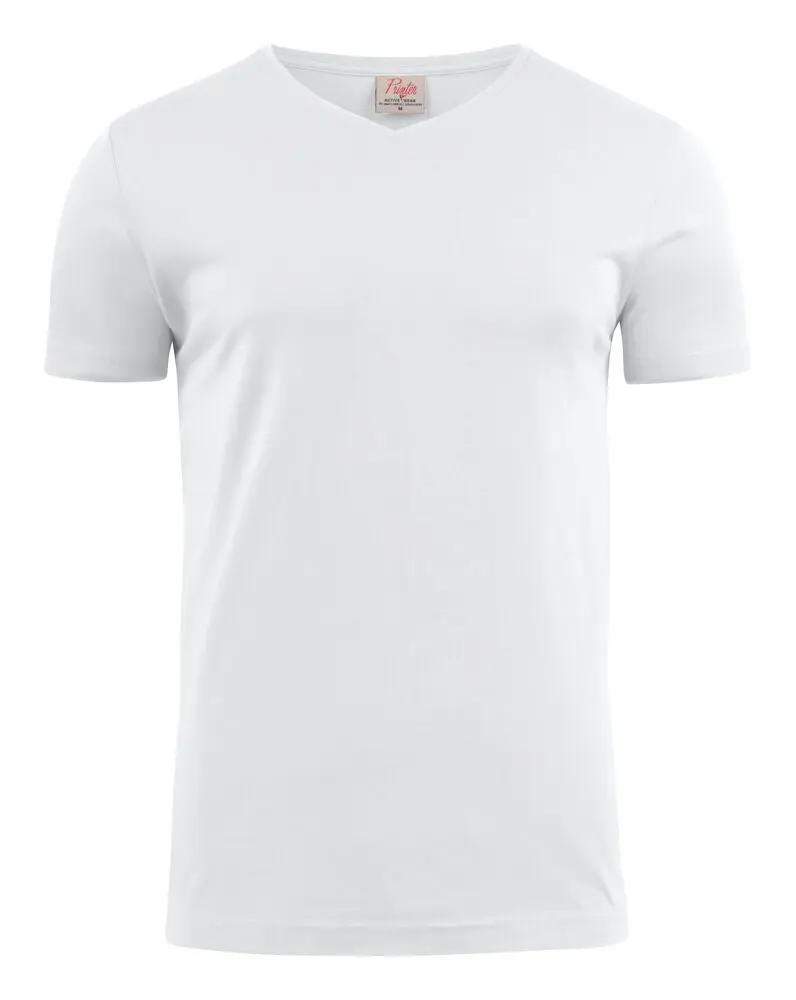 Heavy V-neck T-Shirt Men Printer