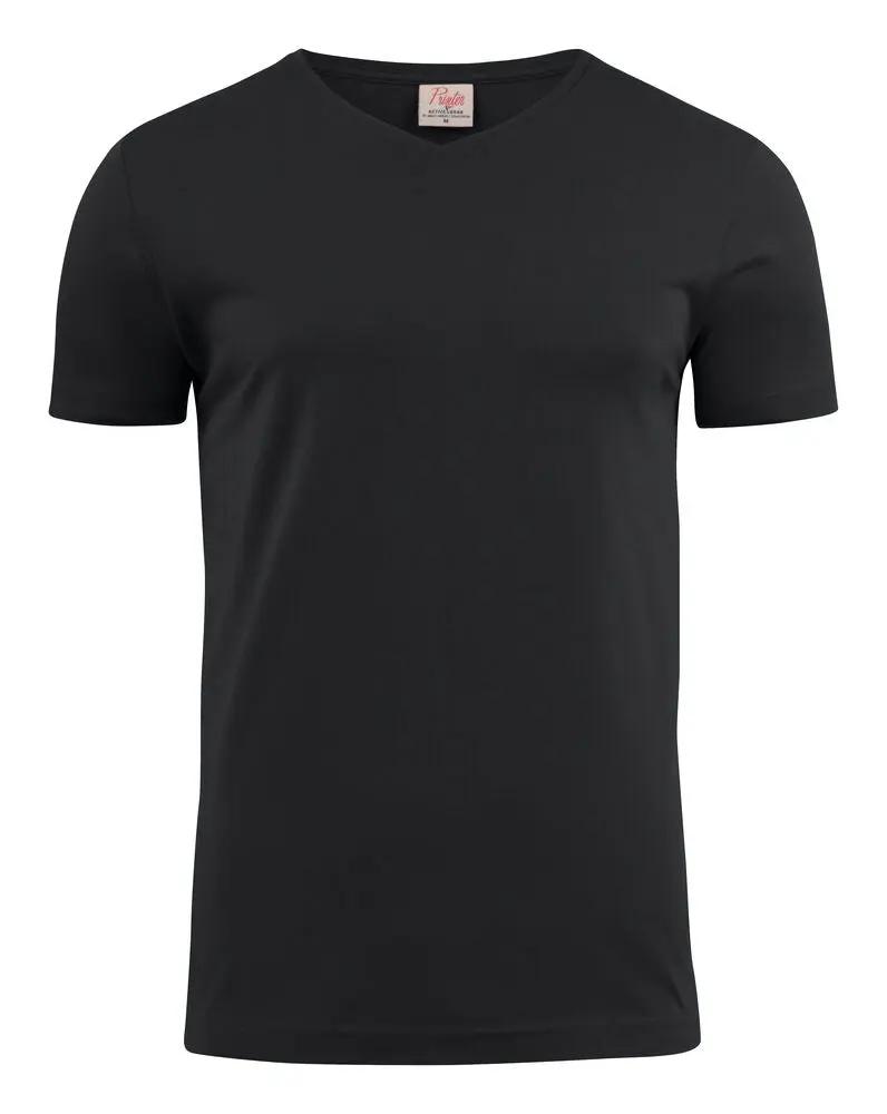 Heavy V-neck T-Shirt Men Printer