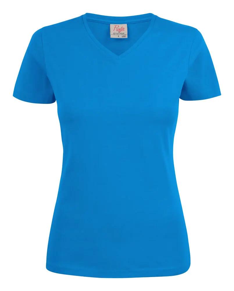 Heavy V-neck  T-Shirt Women Printer