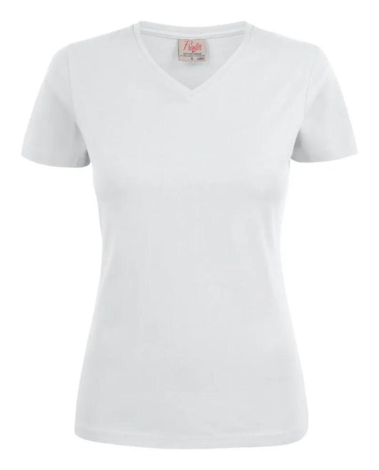 Heavy V-neck  T-Shirt Women Printer
