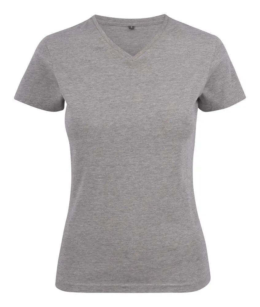 Heavy V-neck  T-Shirt Women Printer