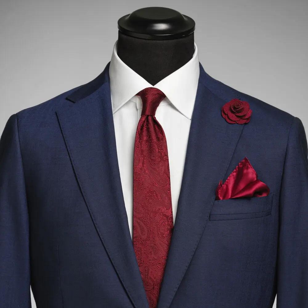 Solid Paisley Tie With Giftbox J.Harvest & Frost