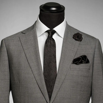 Solid Paisley Tie With Giftbox J.Harvest & Frost