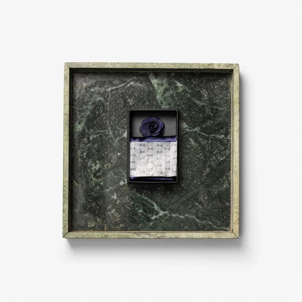 Solid Hankie & Lapel Pin With Giftbox J.Harvest & Frost