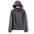 Autumn Simple Three Dimensional Cutting Zipper Cardigan Full Sleeve Sweater Women Sweatshirts