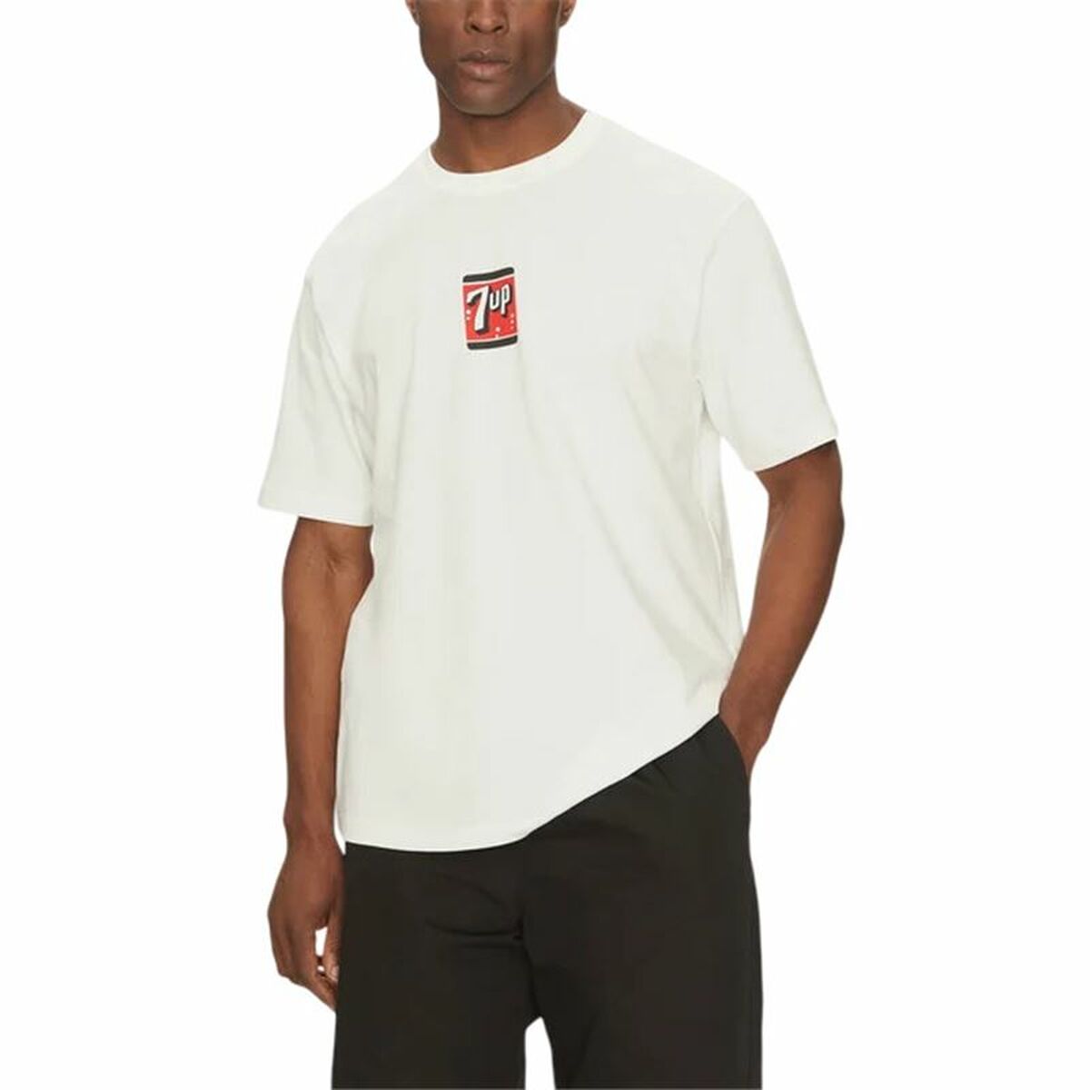Men’s Short Sleeve T-Shirt Only & Sons Ons7Up Rlx Ss Beige-0
