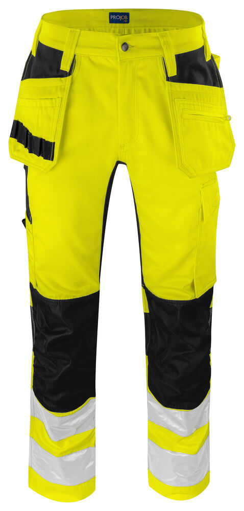 Projob 6570 Hantverksbyxa Stretch EN ISO 20471 Klass 2