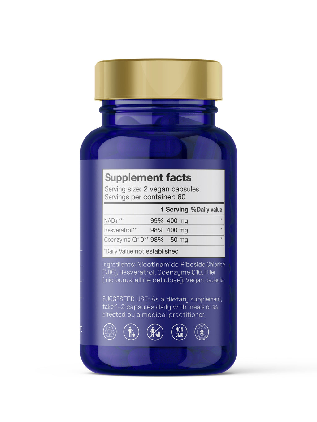 NAD+ Komplex Med Resveratrol & CoQ10 Noop