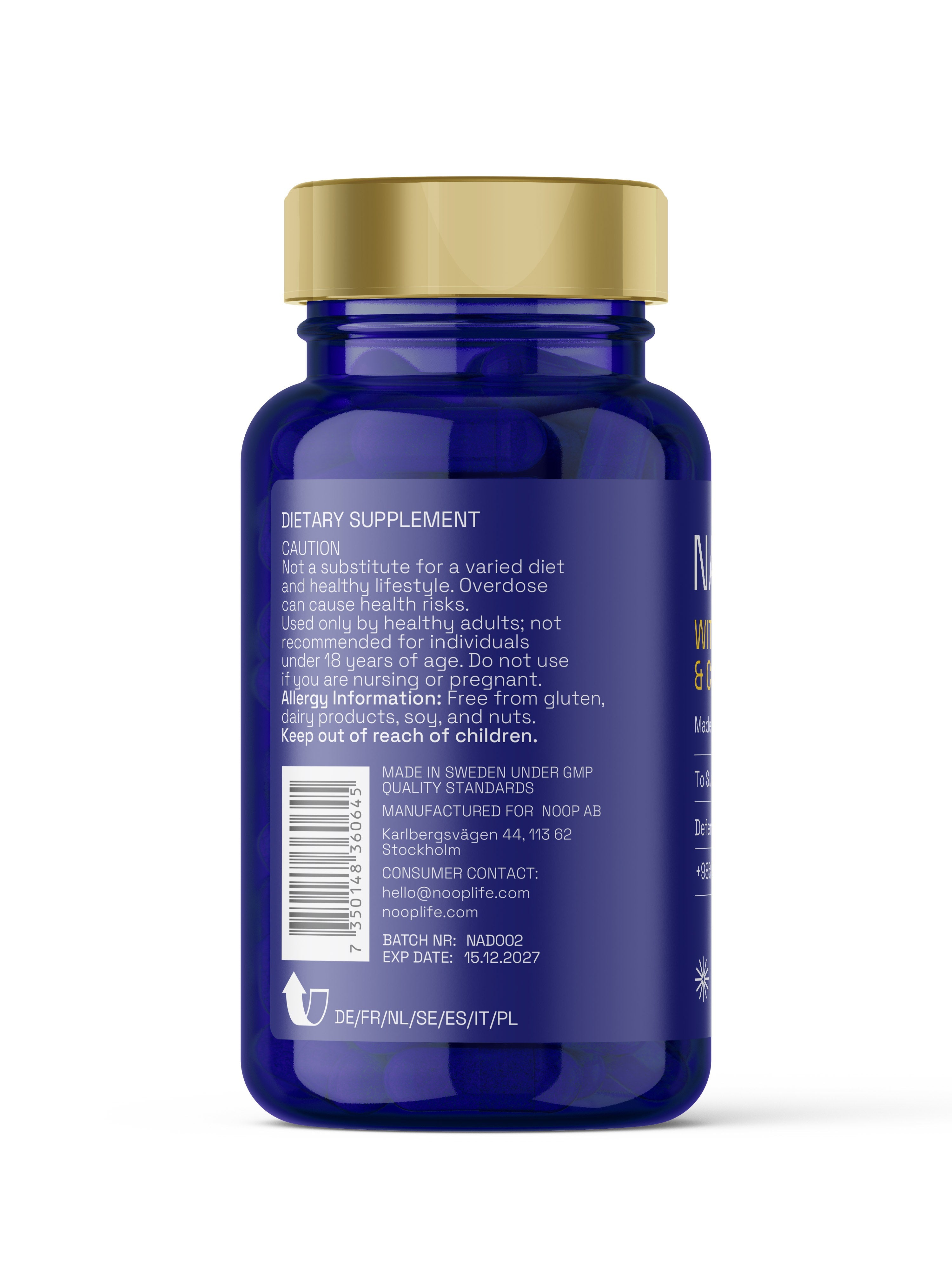 NAD+ Komplex Med Resveratrol & CoQ10 Noop
