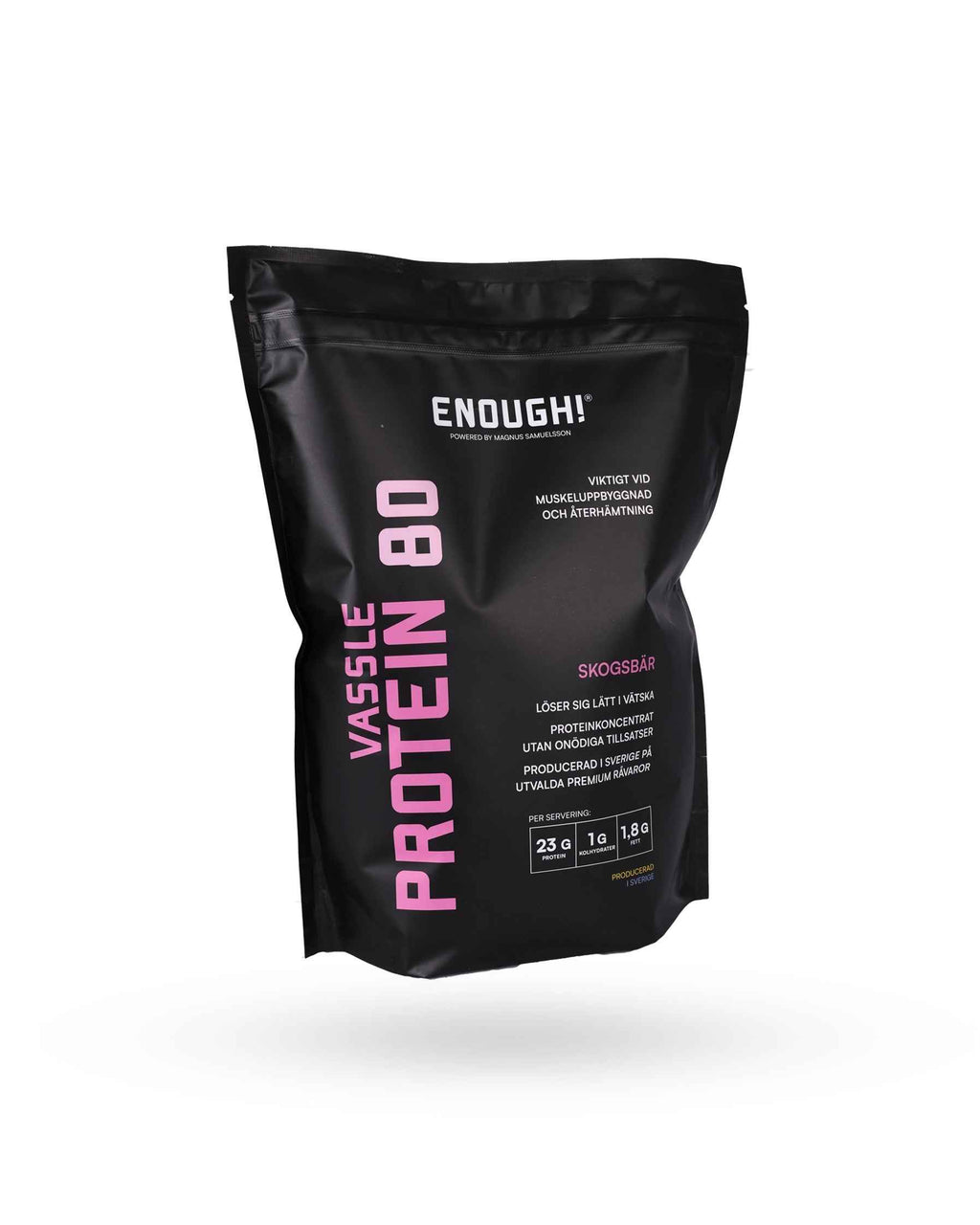 Enough Proteinkoncentrat 80 Skogsbär 1 kg