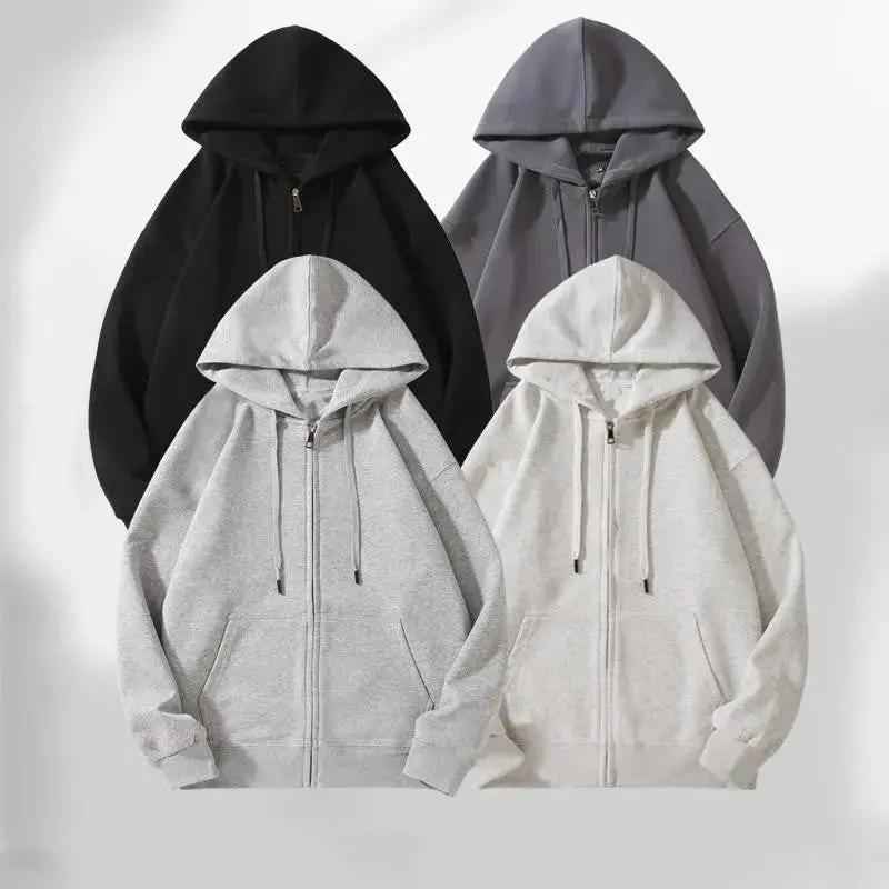 Essential Zip Hoodie i Heavyweight 100% Bomull