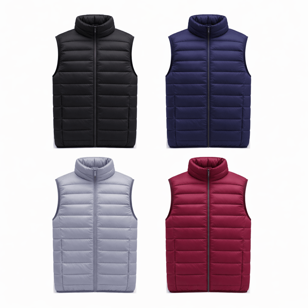 ArtbyBearded Essential Puffer Vest – profilkläder och arbetskläder med tryck | ArtbyBearded