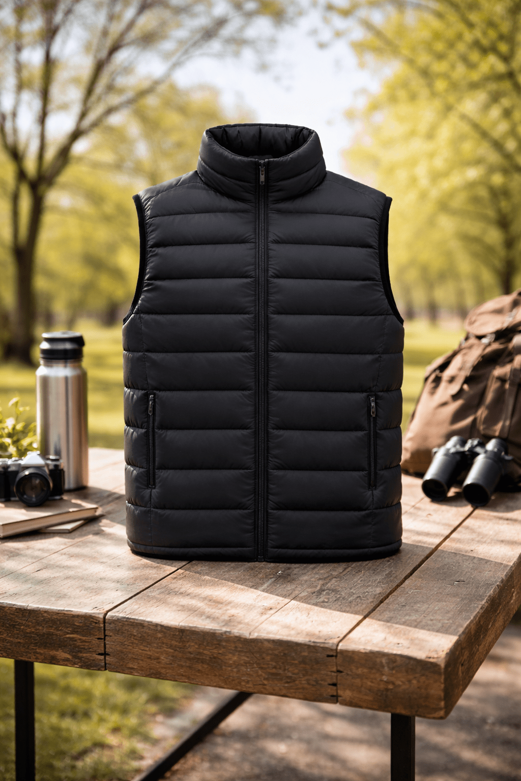 ArtbyBearded Essential Puffer Vest – profilkläder och arbetskläder med tryck | ArtbyBearded