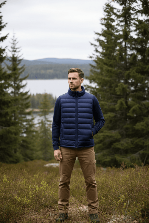 ArtbyBearded Essential Puffer Vest – profilkläder och arbetskläder med tryck | ArtbyBearded