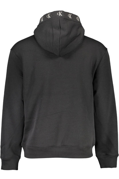 CALVIN KLEIN MEN'S BLACK ZIP-UP SWEATSHIRT-1