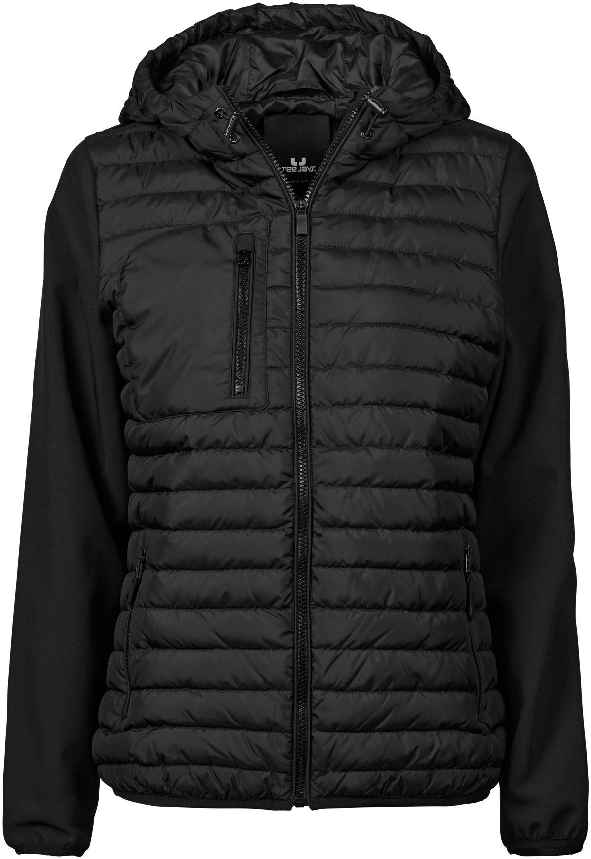 TeeJays Women's Hooded Crossover Jacket