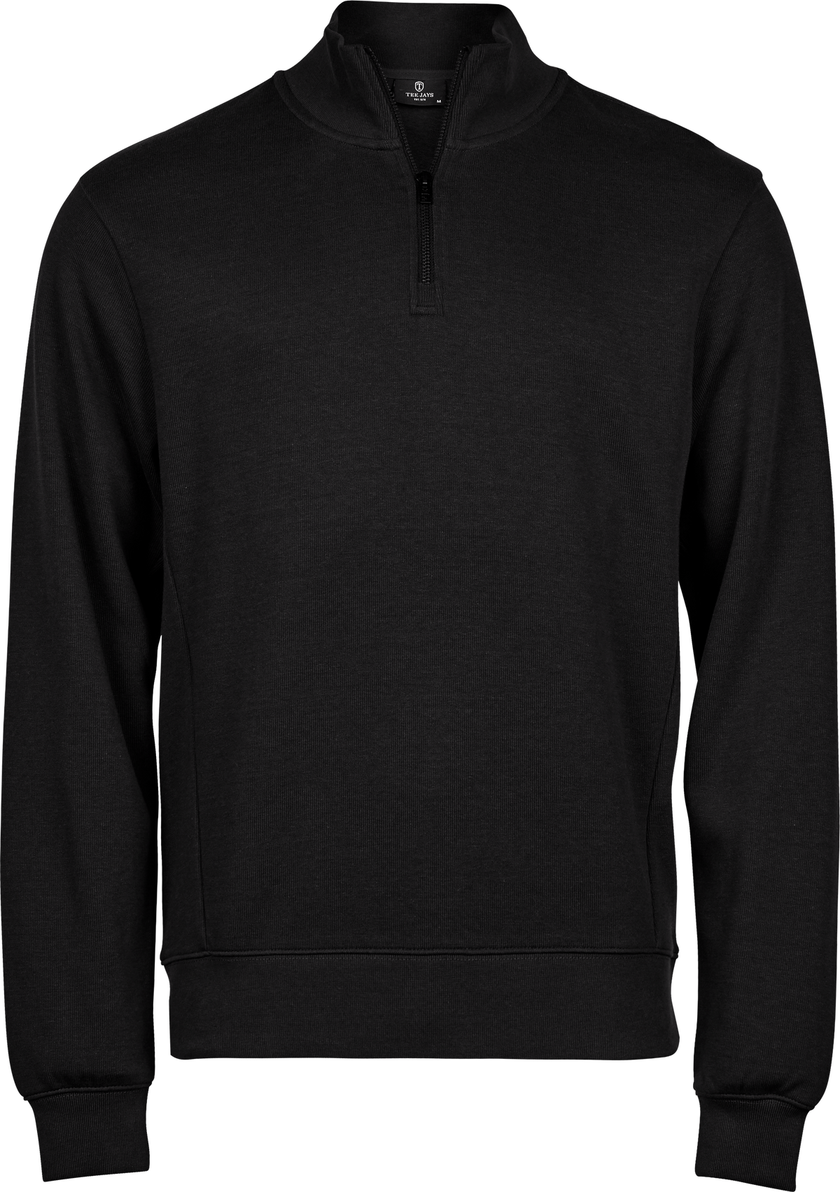 TeeJays Ribbed Interlock Half Zip