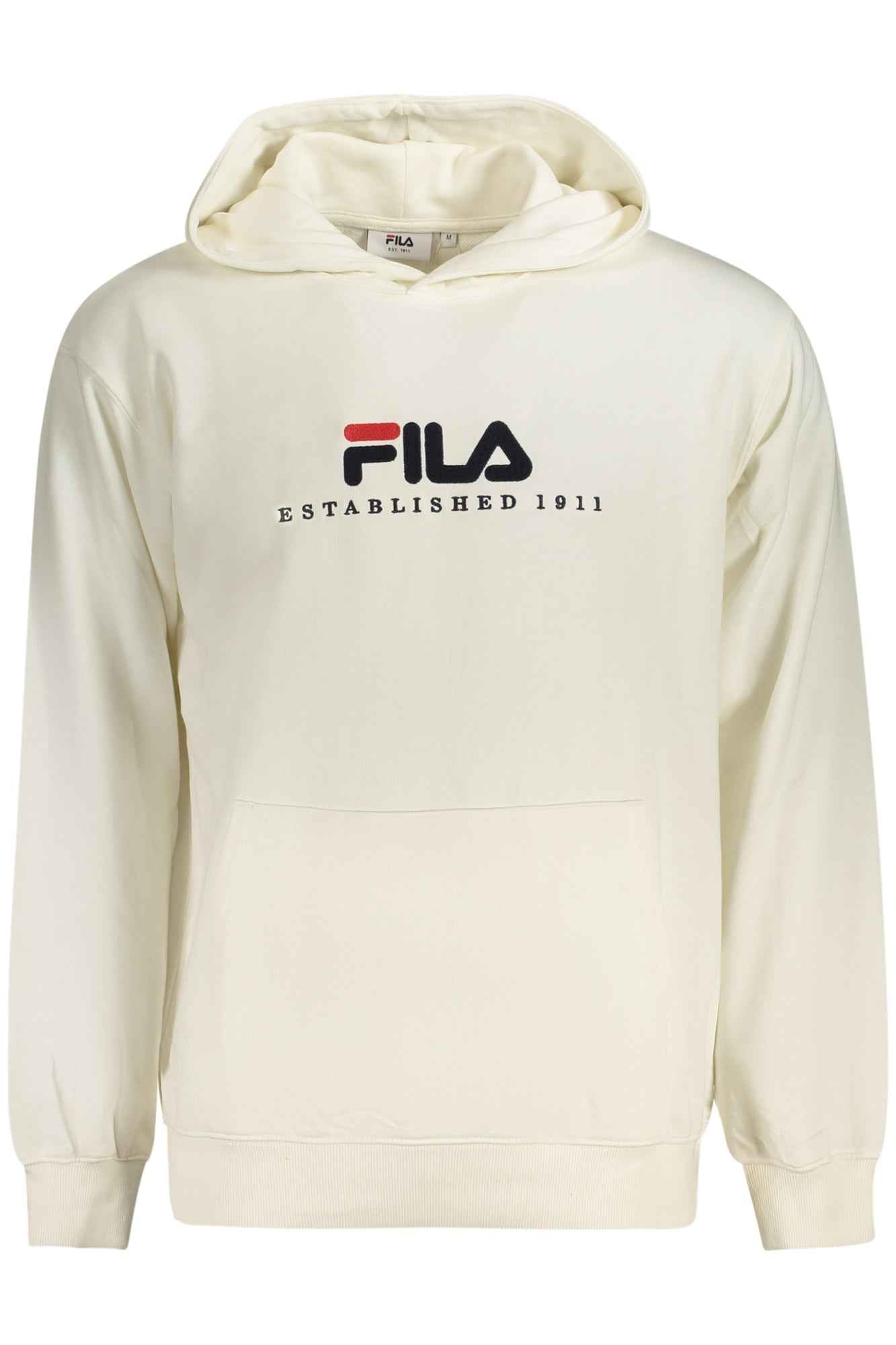 FILA MEN'S WHITE ZIP-UP SWEATSHIRT