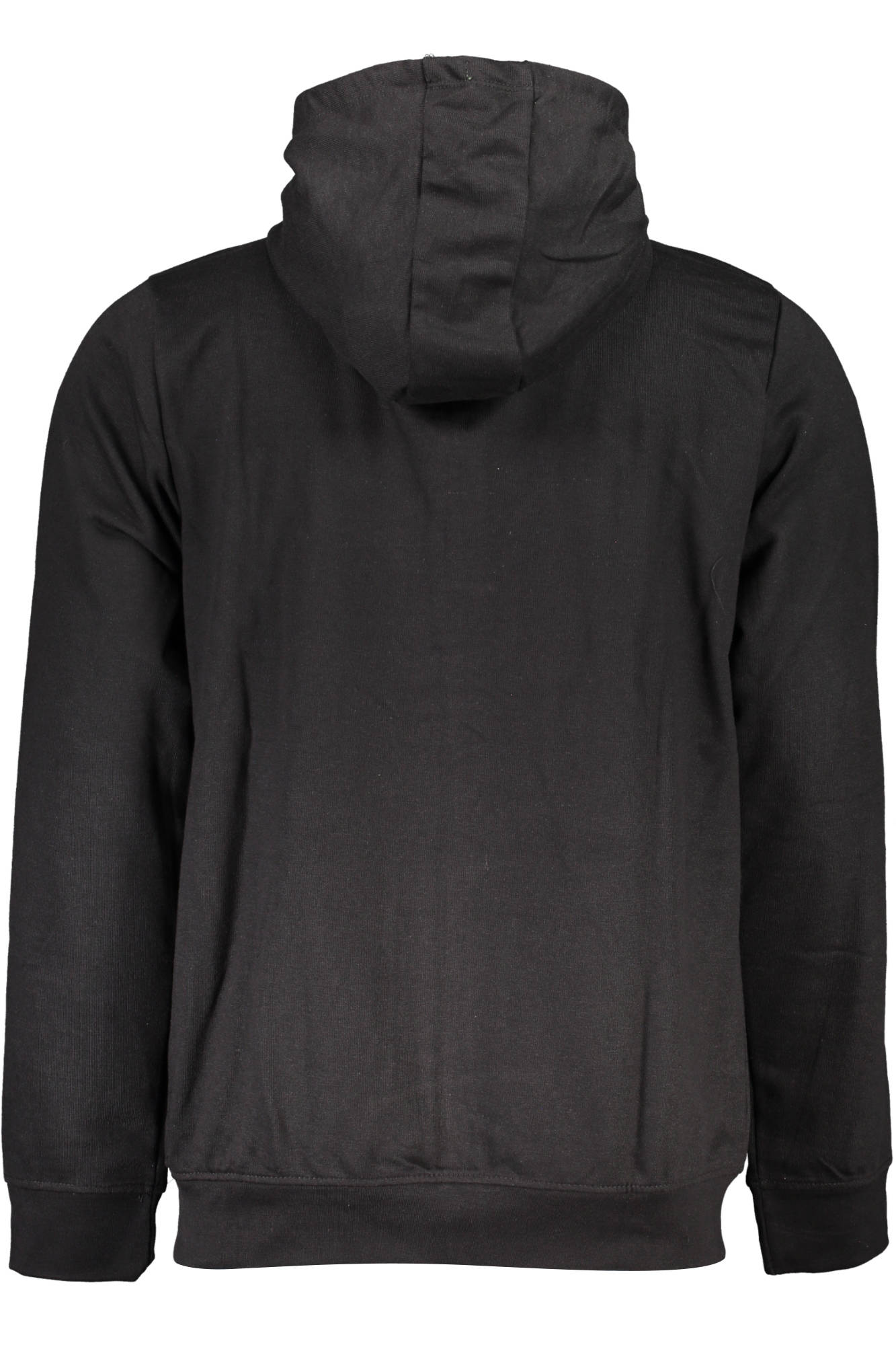 GIAN MARCO VENTURI MEN'S BLACK ZIP-UP SWEATSHIRT-1