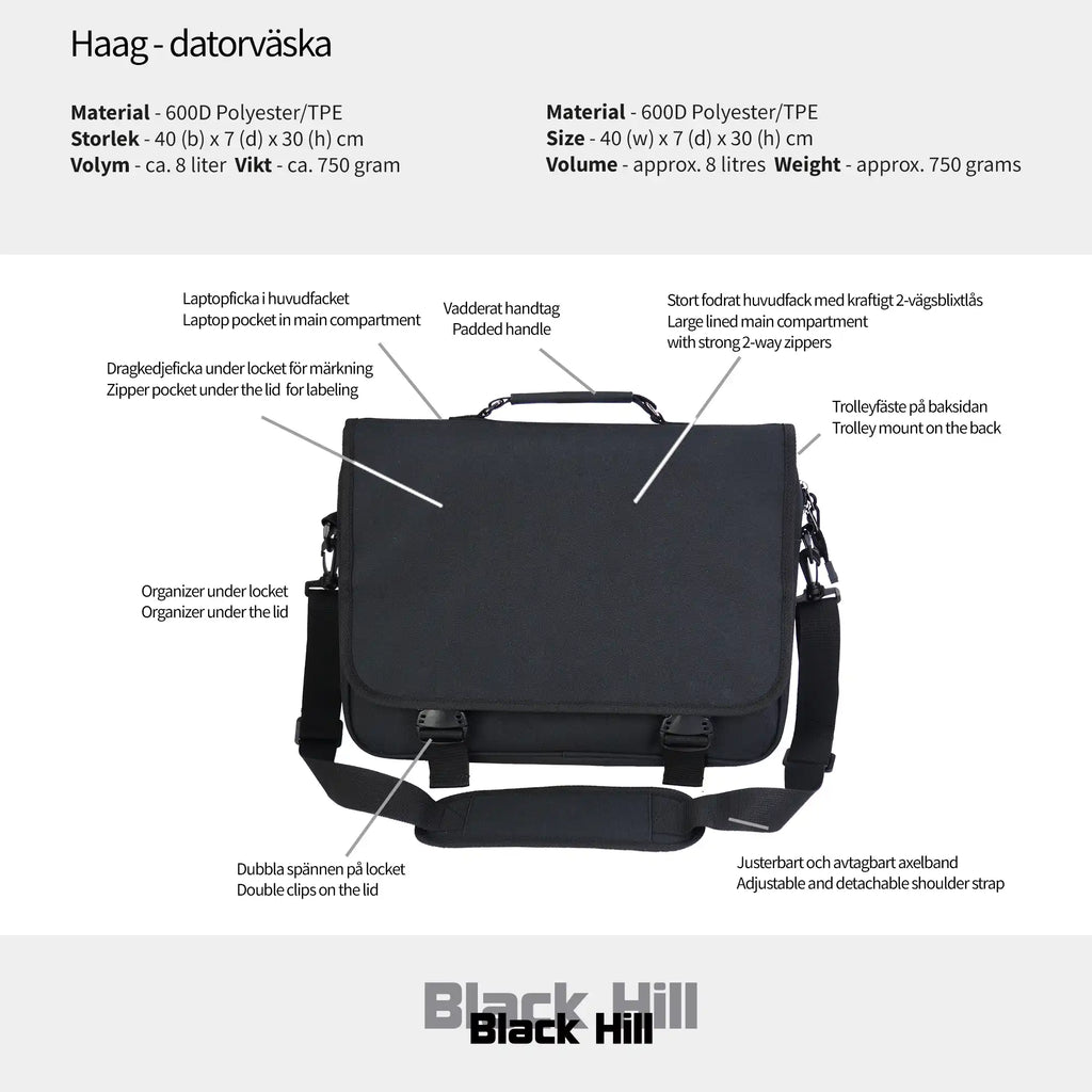 Blackhill Haag - datorväska
