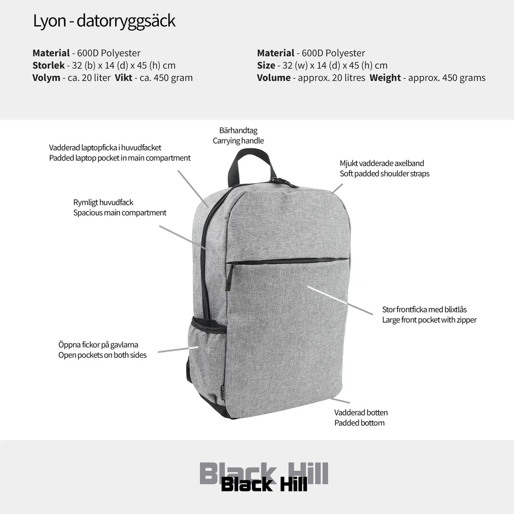 Blackhill Lyon - datorryggsäck