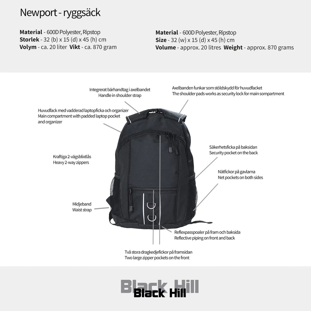 Blackhill Newport - datorryggsäck