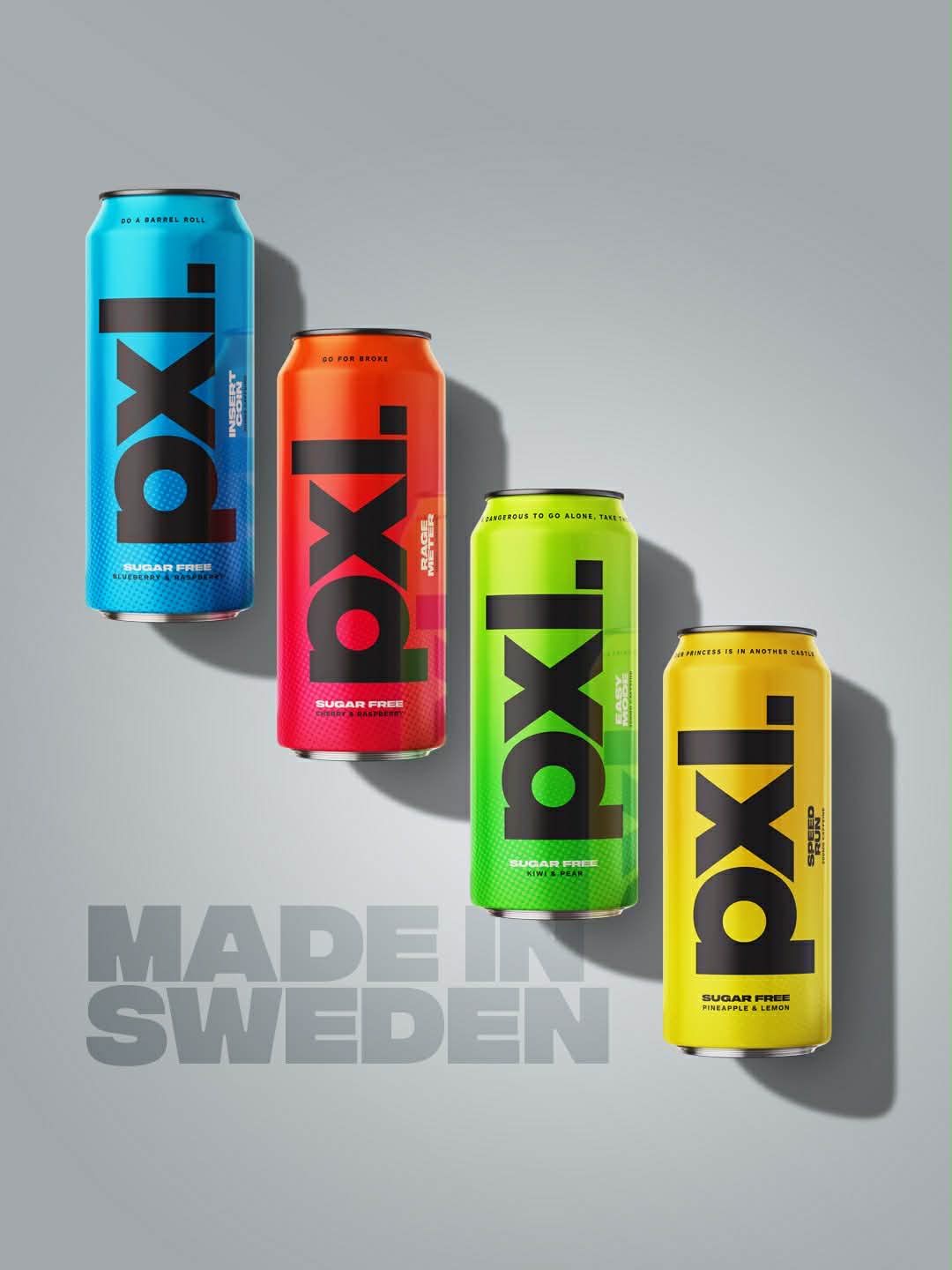 PXL Energy Drink 500ml – profilkläder och arbetskläder med tryck | ArtbyBearded