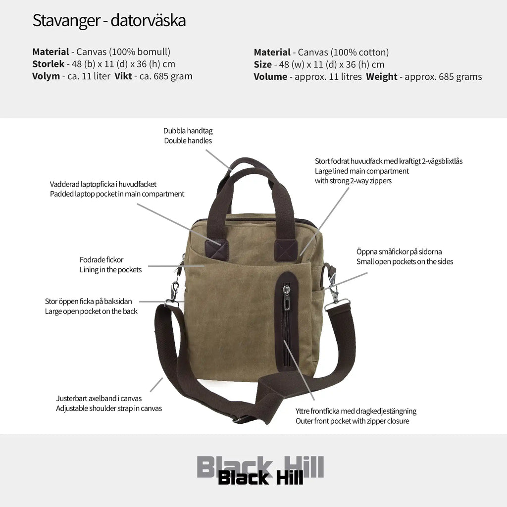 Blackhill Stavanger - datorväska
