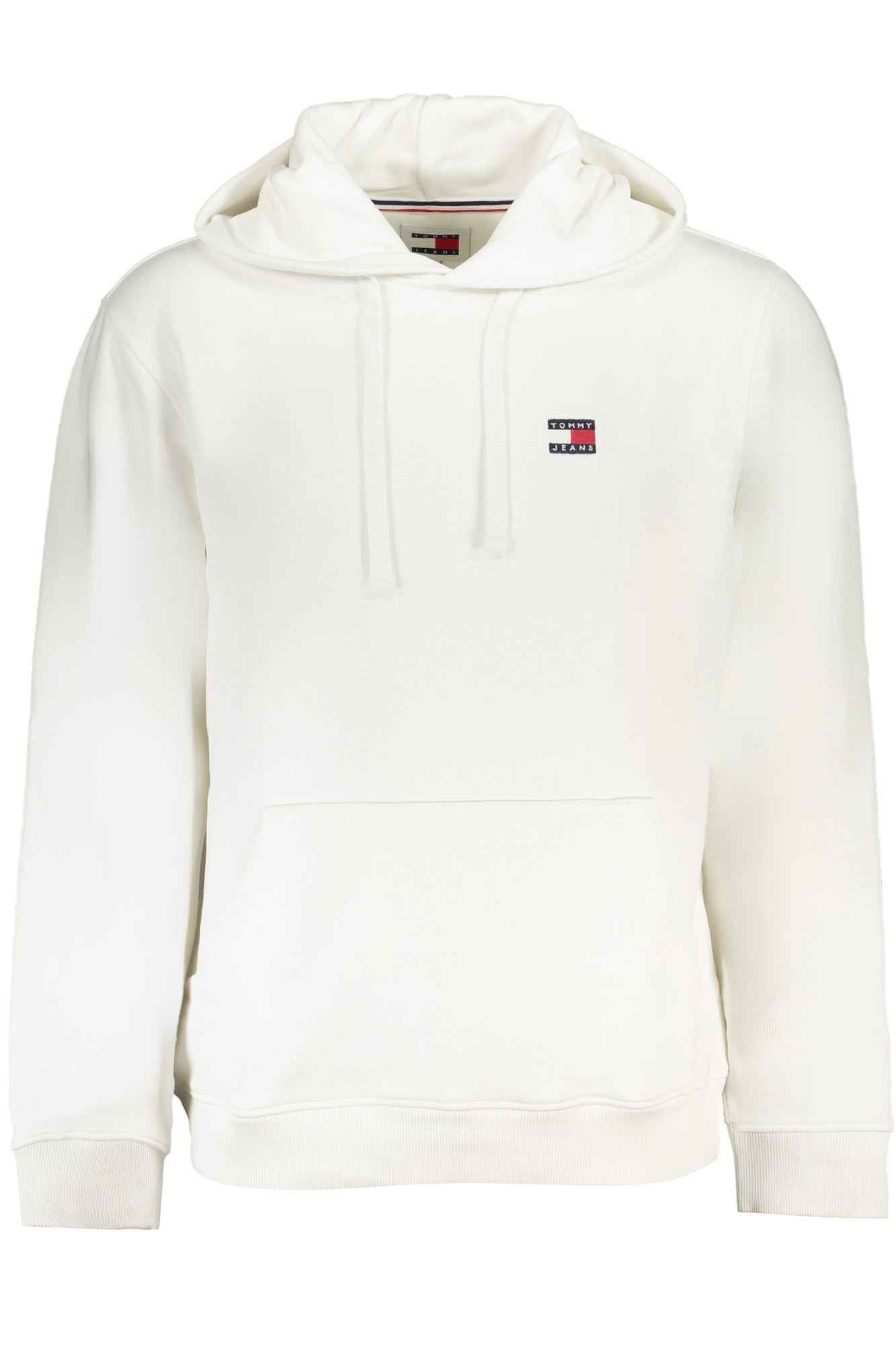 TOMMY HILFIGER MEN'S WHITE ZIPLESS SWEATSHIRT