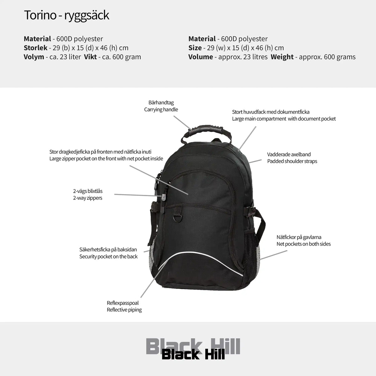 Blackhill Torino - ryggsäck