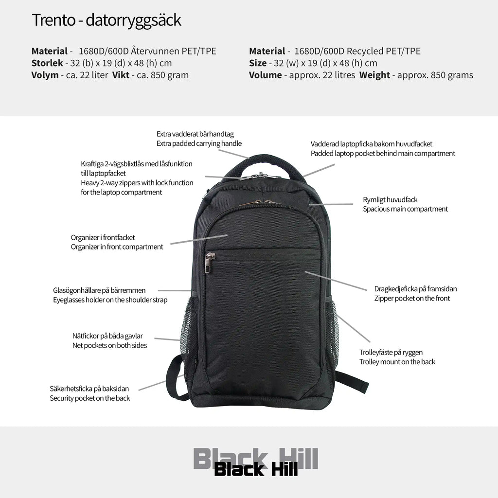 Blackhill Trento - datorryggsäck