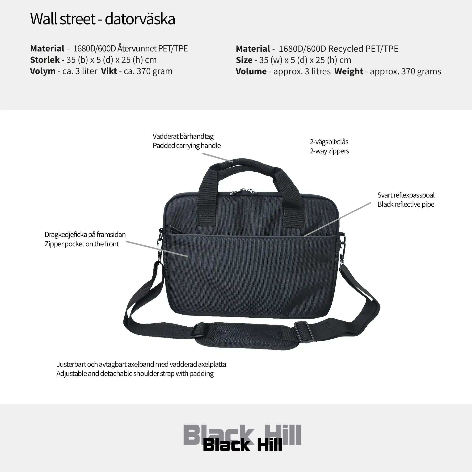 Blackhill Wall street - datorväska